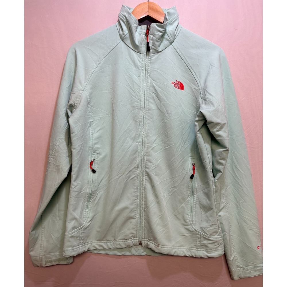The North Face Flashdry Windbreaker Jacket Womens Light Blue Full-Zip Outdoor M